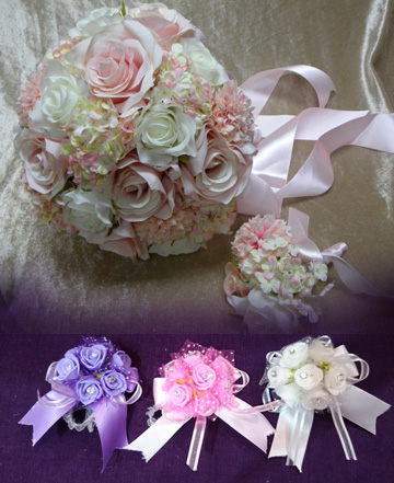 婚禮花球、襟花、手花